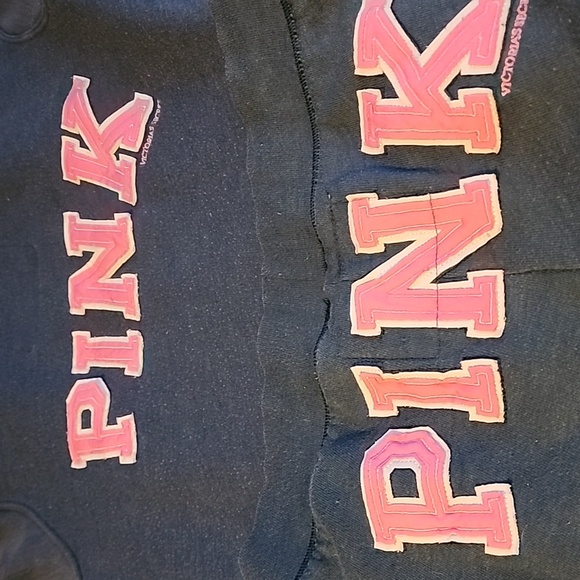 Pink hooded pullover sweatshirt and matching capris sweatpant. - Picture 9 of 11